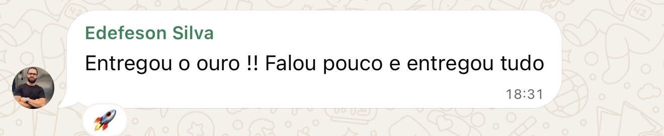 Depoimento de aluno da masterclass 12
