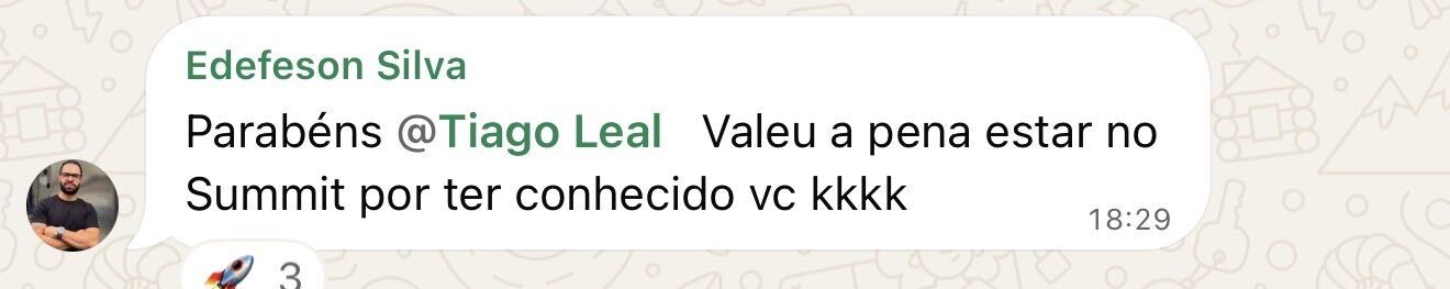 Depoimento de aluno da masterclass 7